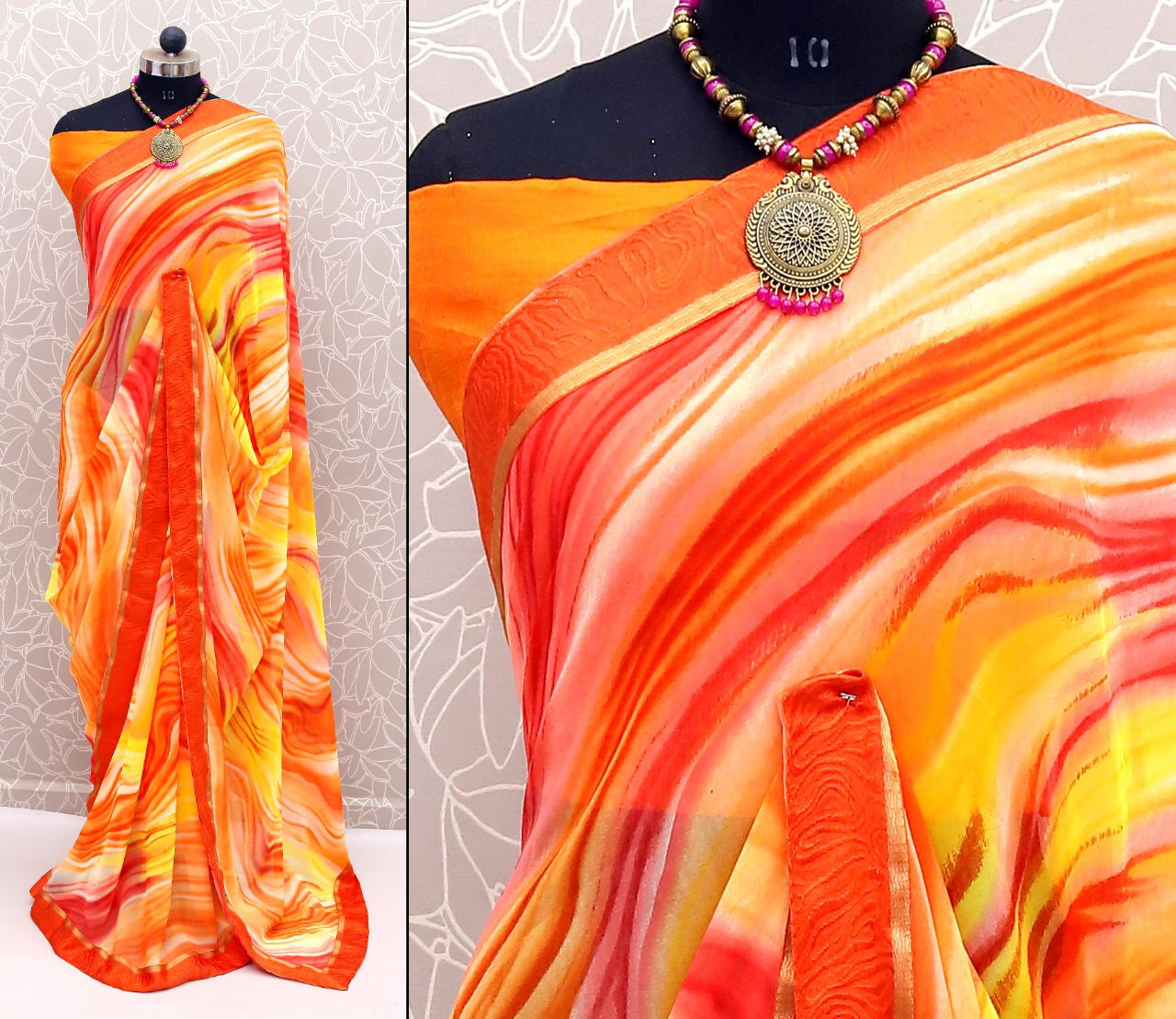 Niharika Print 13 Fancy Designer Casual Wear Georgette Saree Collection